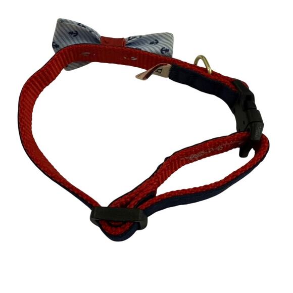Ellen Degeneres Dog Collar with Anchors in Blue - Picture 2 of 3